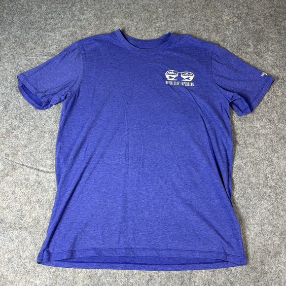 The North Face T-Shirt Men’s Large Sunglasses Mountain Graphic Purple - Picture 1 of 8